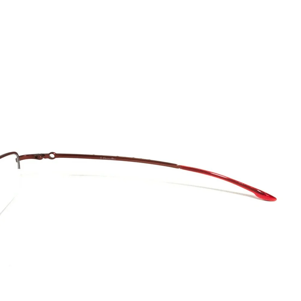 Christian Dior Eyeglasses Frames CD3627 HJ3 Red Rectangular Half Rim 51-17-135